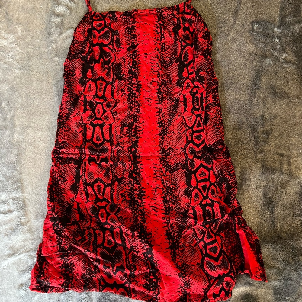 Motel rocks snakeskin dress